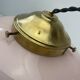 Old art-deco pendant lamp in pink opaline