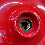 Red space age disc lamp by Enrico Tronconi