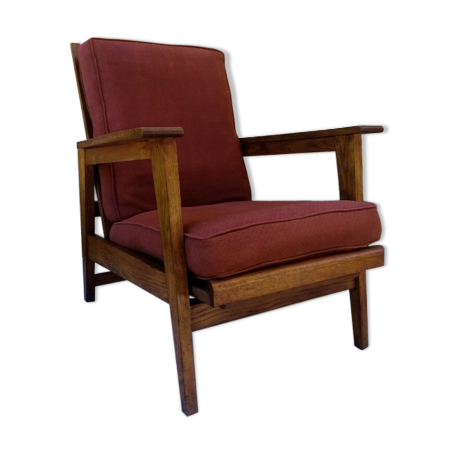 Armchair 50s style scandinavian 3 positions