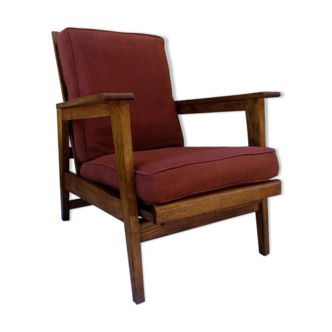 Armchair 50s style scandinavian 3 positions