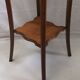Wooden side table, pedestal console, 110 cm, plant stand, statue, sculpture