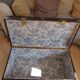Renovated old trunk jouy fabric