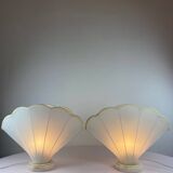 Pair of shell lamps 1970