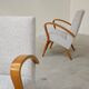 Pair of restored armchairs in large bouclette by Frantisek Jirak for Tatra 1960