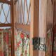 Wood and rattan screen