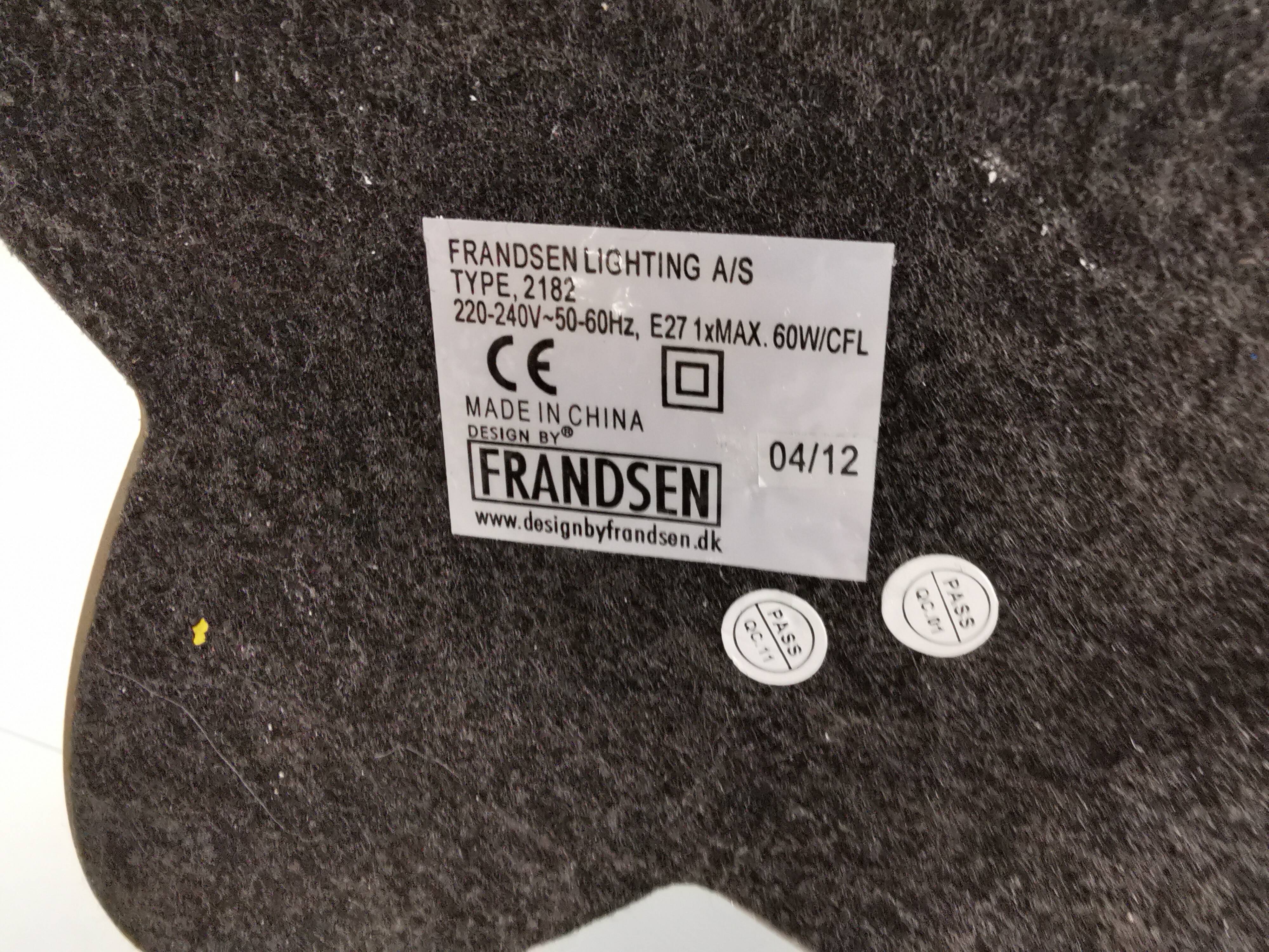 large and heavy table lamp,  by Benny Frandsenin the mid 1980s for Frandsen Lightning. Model JAWS