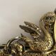 Miroir Napoléon III fronton dragons oiseaux noir doré