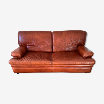 3-seater buffalo leather sofa