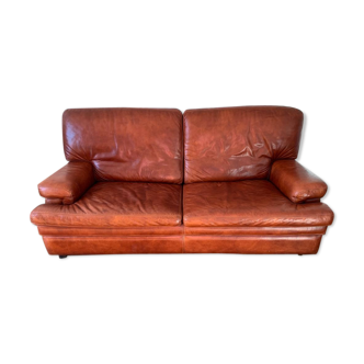 3-seater buffalo leather sofa