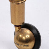 Bar trolley made of metal with bamboo motif with removable tray, 1970s