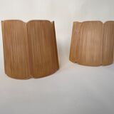 Pair of Mustard String Lampshades