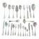 Christofle - Christofle cutlery set with silver metal beads for 12 people. 172 items.