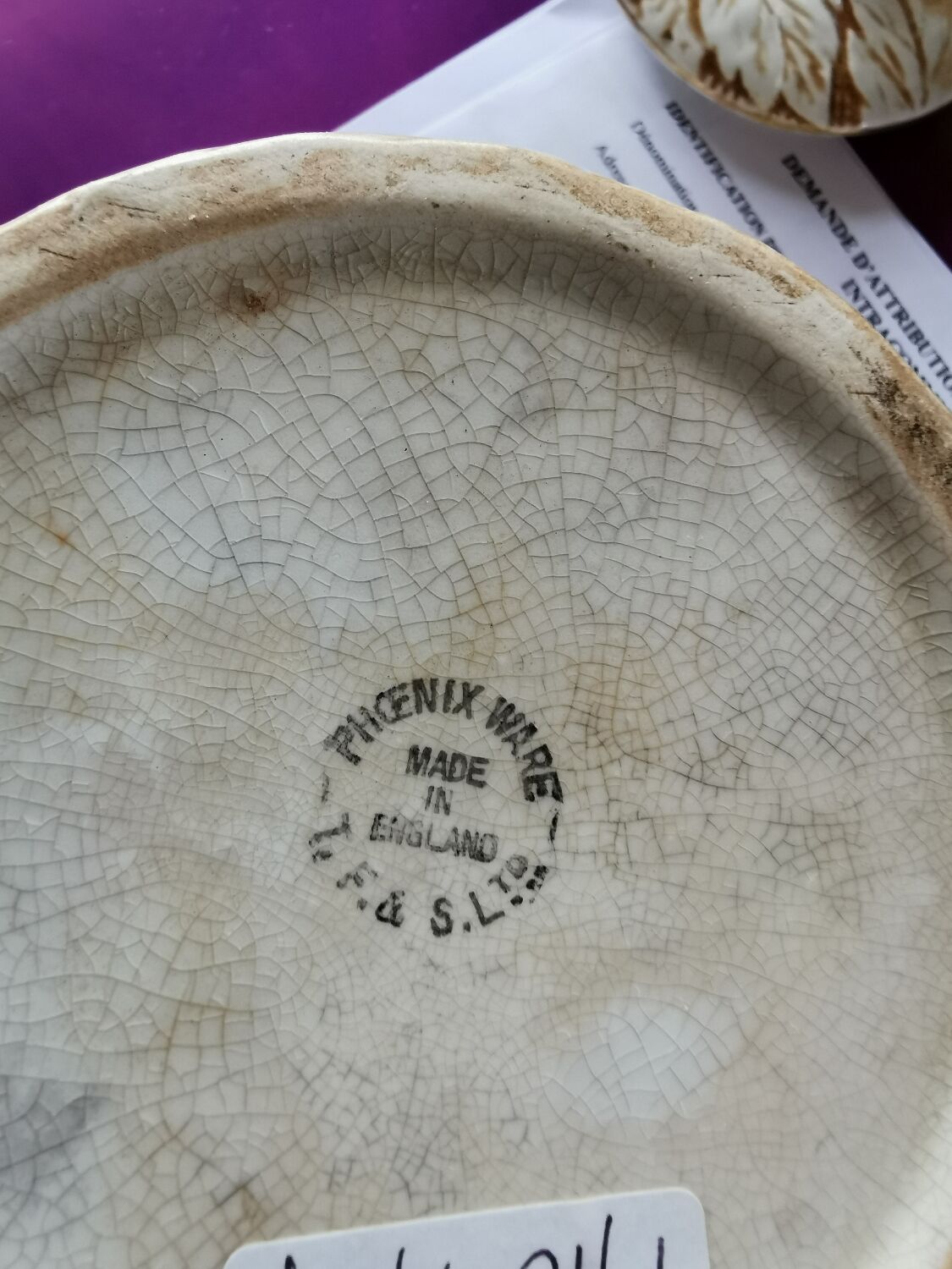 Vintage ceramic candy box