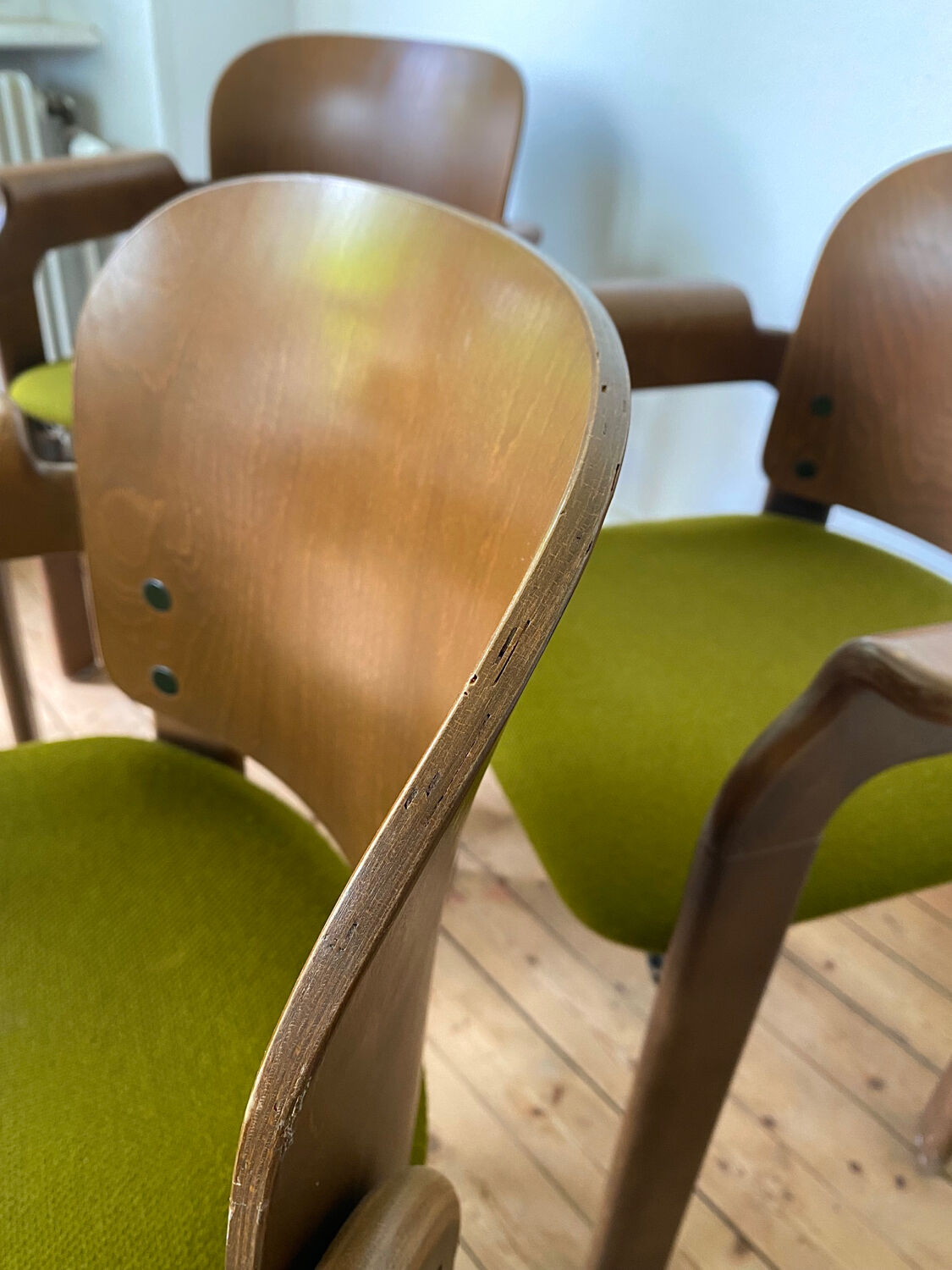 Set of 4 Armchairs by Bruno Rey for Dietiker 1970