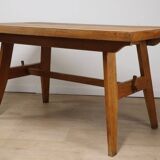 Table de repas de René Gabriel en chêne, 1950