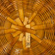 Vintage wicker basket or paper bin