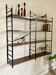 Vintage wall shelves in Rio rosewood