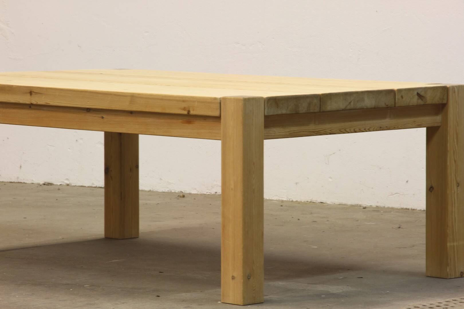 Danish Solid Pine Wood Coffee Table from the 1970s/80s