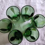 6 crystal liqueur glasses