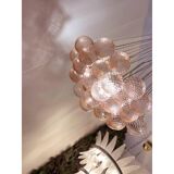 Contemporary Pink “Ballotton” Murano Glass Spheres Chandelier by SimoEng