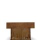 Italian burl walnut art deco console table, 1930s.