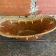 Old Brown Speckled Terracotta Pocket Video + Vintage Rattan Border