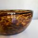 Salad bowl fruit cut XL glass scales macchia Murano Italian design