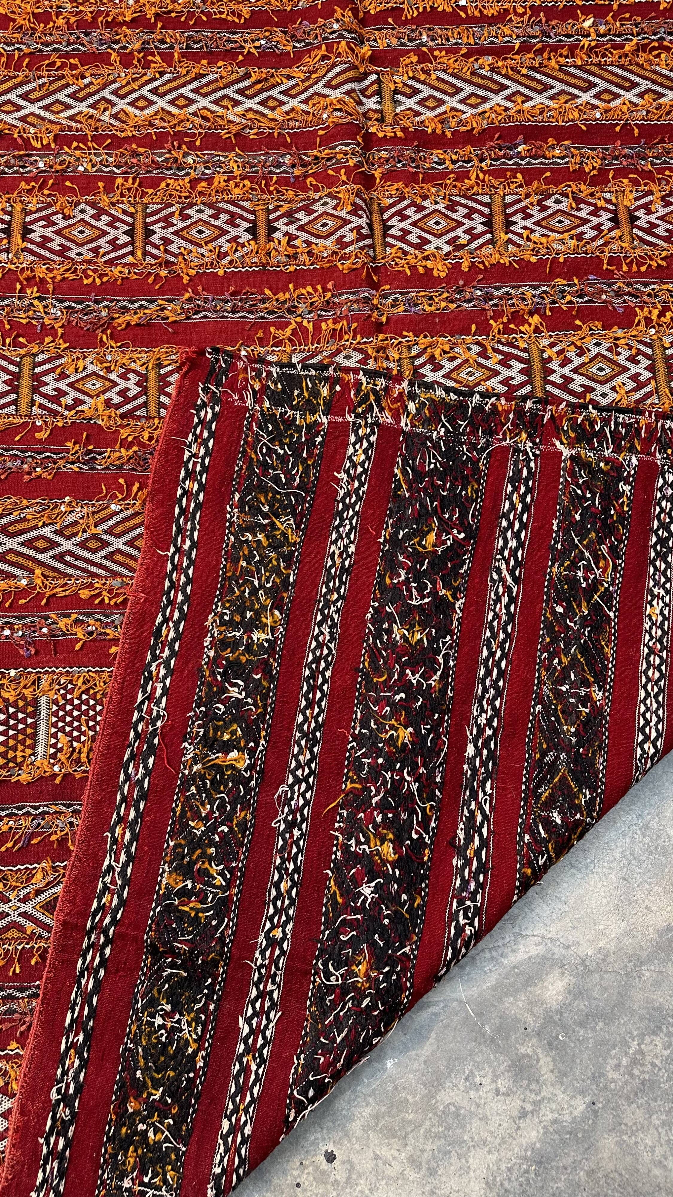 Moroccan Kilim Zemmour Rug - 291 x 163 cm