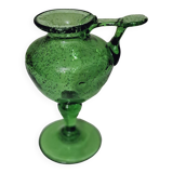 Bougeoir ou lampe à huile en verre soufflé Biot