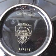 Assiette en faïence émaux de Longwy vintage années 60/70