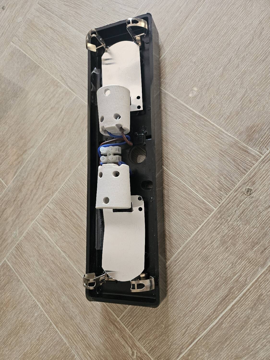 Hammered glass wall light