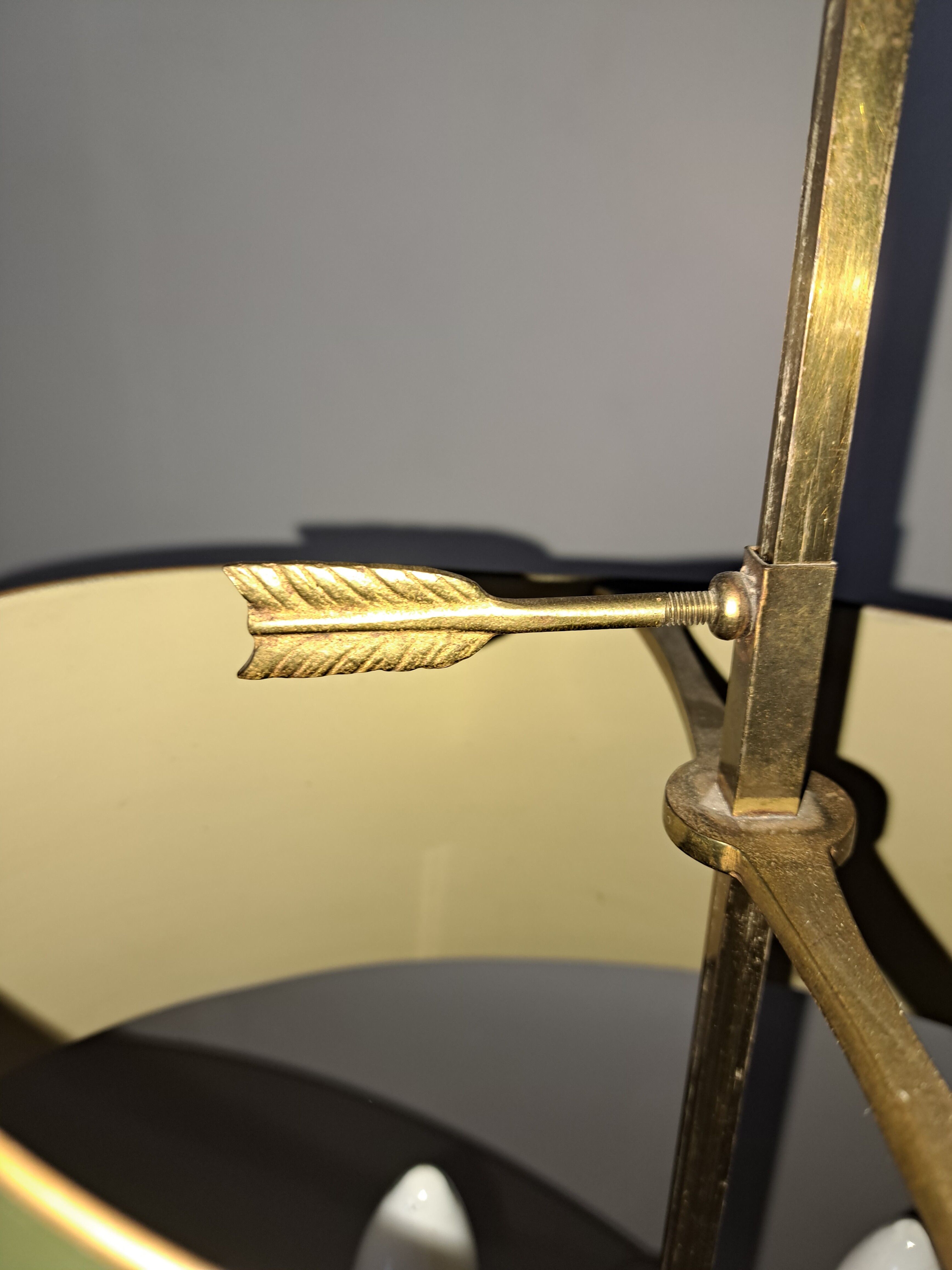 Empire style bouillotte lamp.