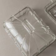 Clear glass butter dish, vintage Art Deco, 1940s Italy - timeless tableware