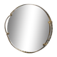 Plateau miroir rond art déco biseauté années 30