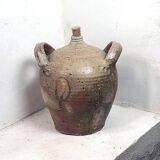 Old round stoneware jug