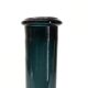 Blue blown glass bottle vase 1960