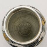 Glazed ceramic vase signed