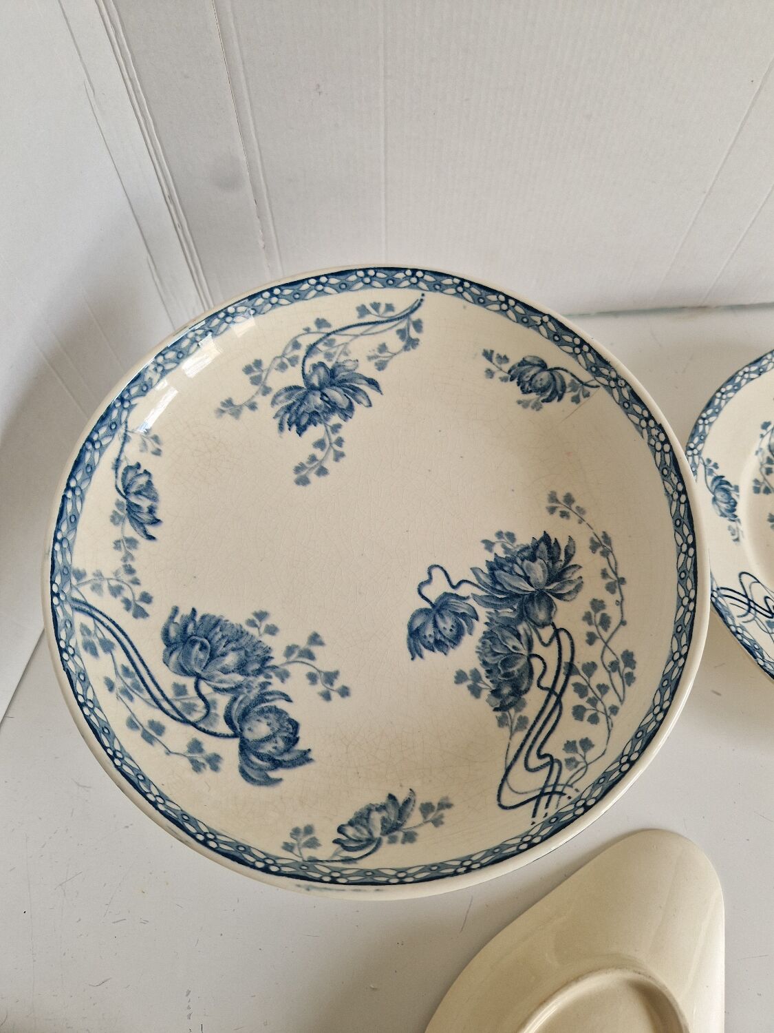 Lot of Sarreguemines Compotier Flat Dish Ravier Royat Models Ironstone