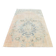 Tapis Oushak Vintage, Laine Turque Beige Pêche & Bleu Délavé, 159x227 Cm