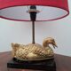 Hollywood Regency duck lamp in bronze