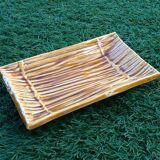 Ravier Glazed ceramic straw effect 1950