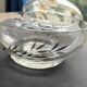 1930s Antique Bohemian Glass Bonbon Dish, Hand blown & painted, Art Deco