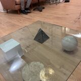 Table basse design martinelli luce "metafora", lella & massimo vignelli