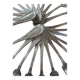 Set of 12 silver plated forks and 12 spoons 84g