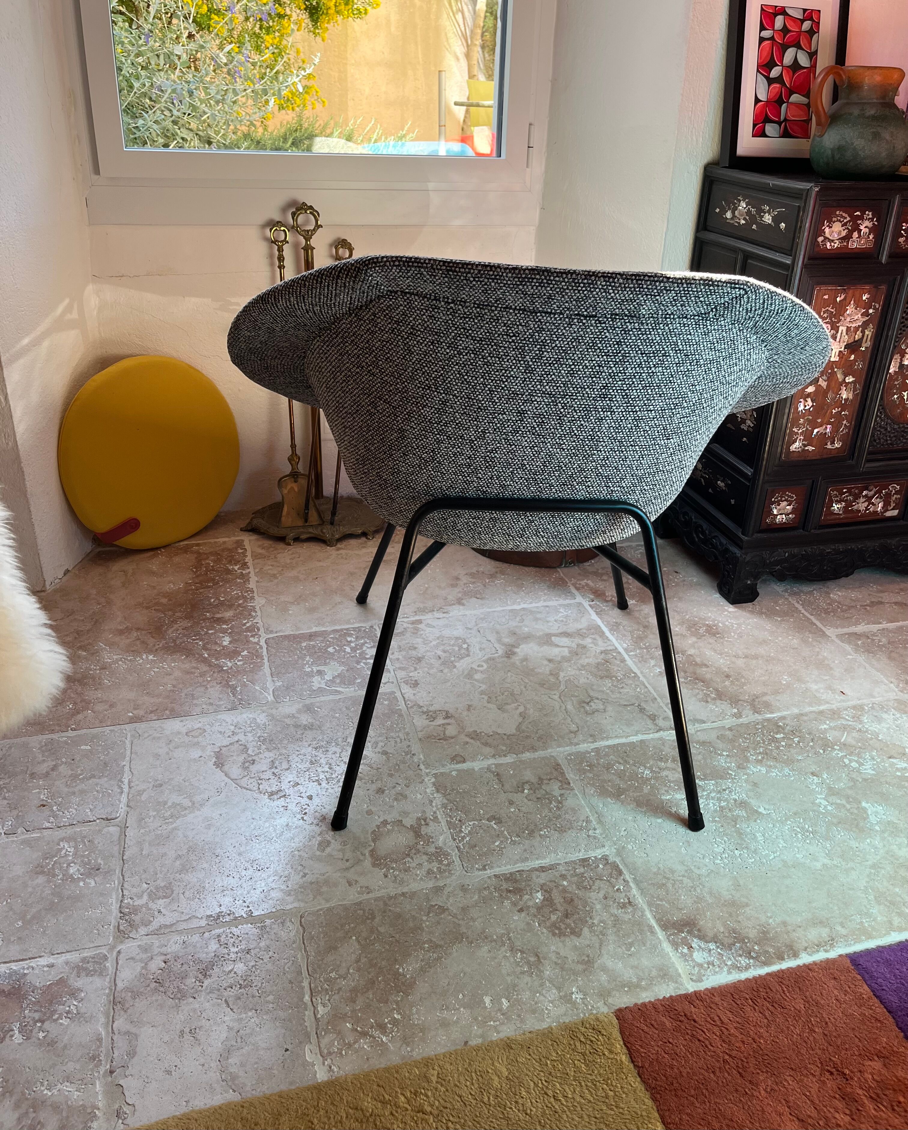 Pair of armchairs designed by Claude Vassal, 1950s.