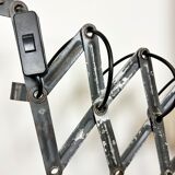 Grey Industrial Scissor Wall Lamp from Elektroinstala, 1960s