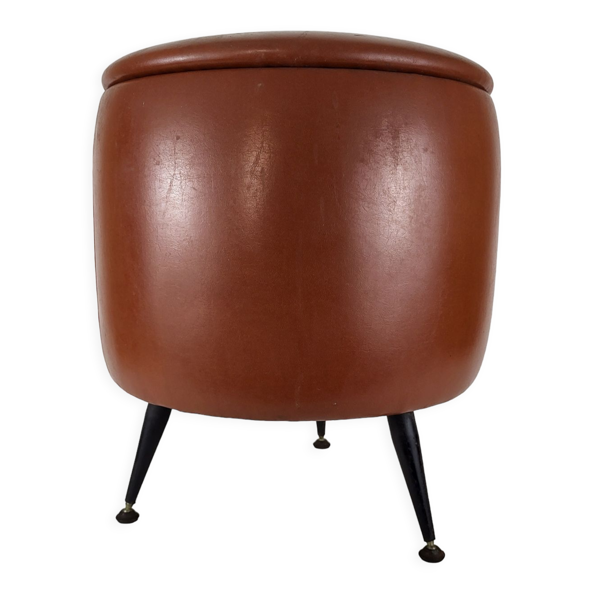 Stool in vintage skaï