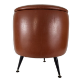 Stool in vintage skaï