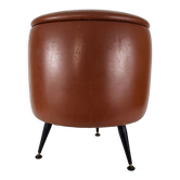 Stool in vintage skaï