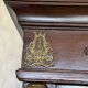 Large antique library from the Empire/Napoleon III period in mahogany and gilded bronze.
